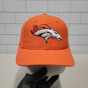 Vintage Denver Broncos Twins Enterprise Orange Snapback Hat NFL 90s